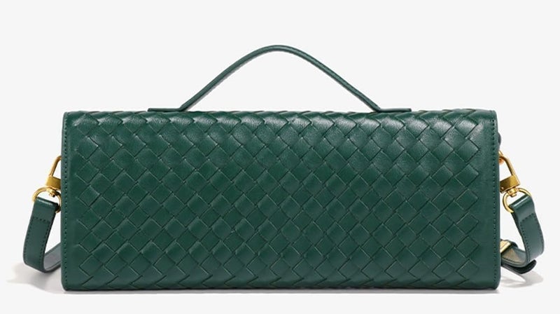 Upbull Trendy Woven Evening Clutch Purses Women Underarm Shoulder Handbag Cute Satchels Crossbody Purse PU Leather Wallet - Image 3